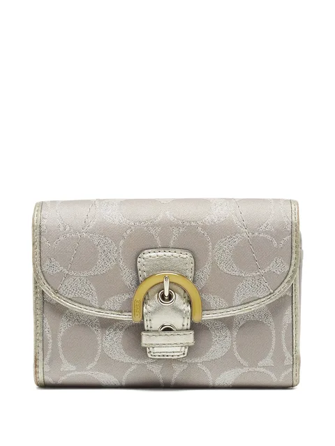 monogram buckle wallet