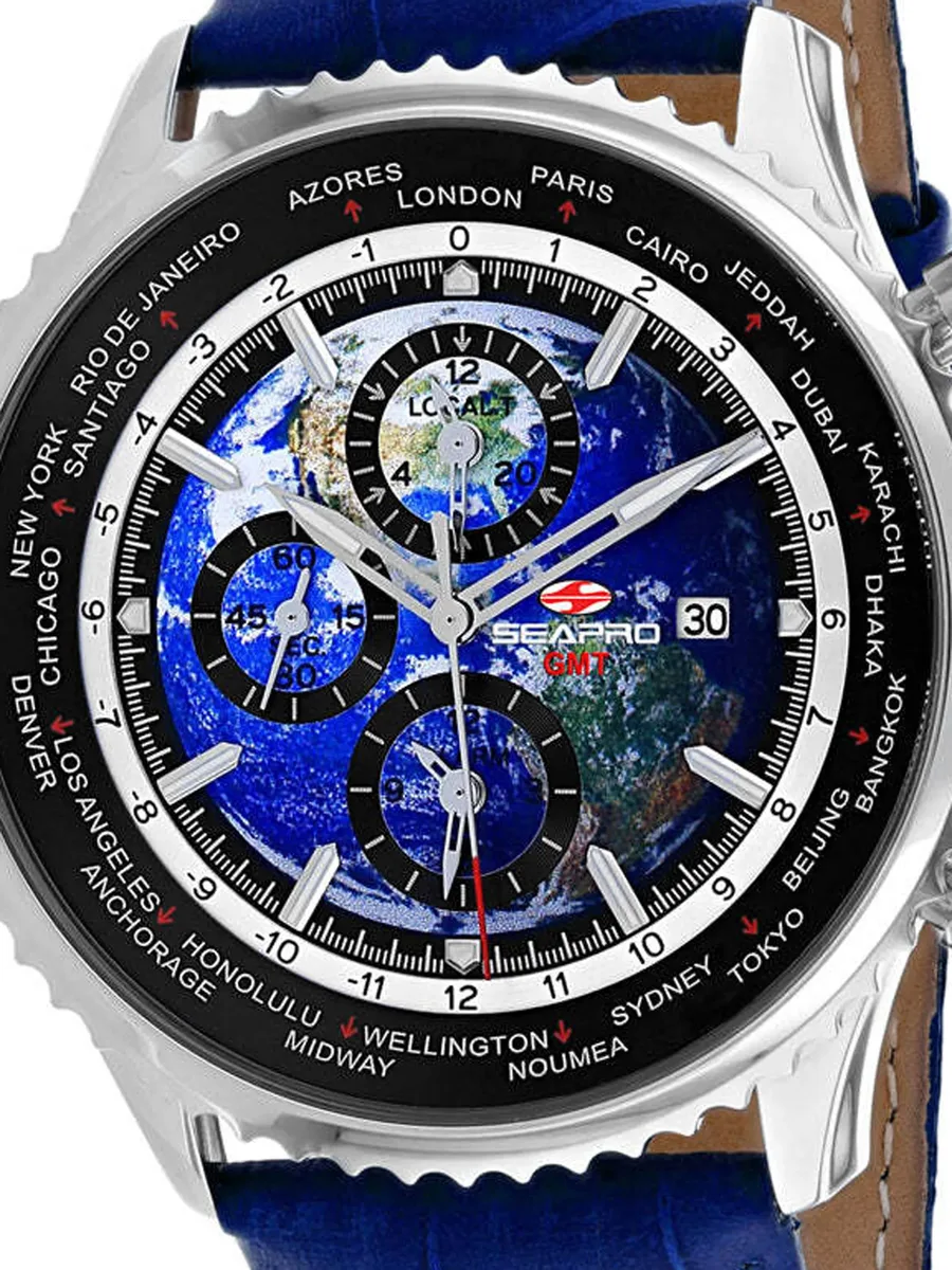 наручные часы Meridian World Timer GMT 47 мм 3