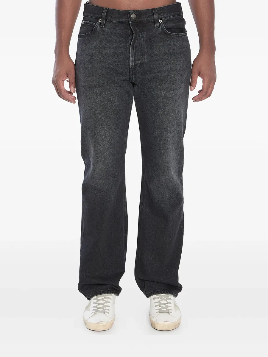 five-pockets buttoned bootcut jeans 1