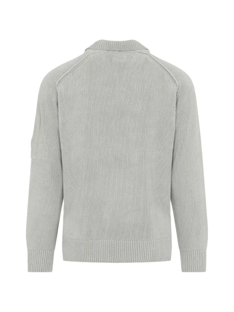 chenille cotton Lens polo sweater 2