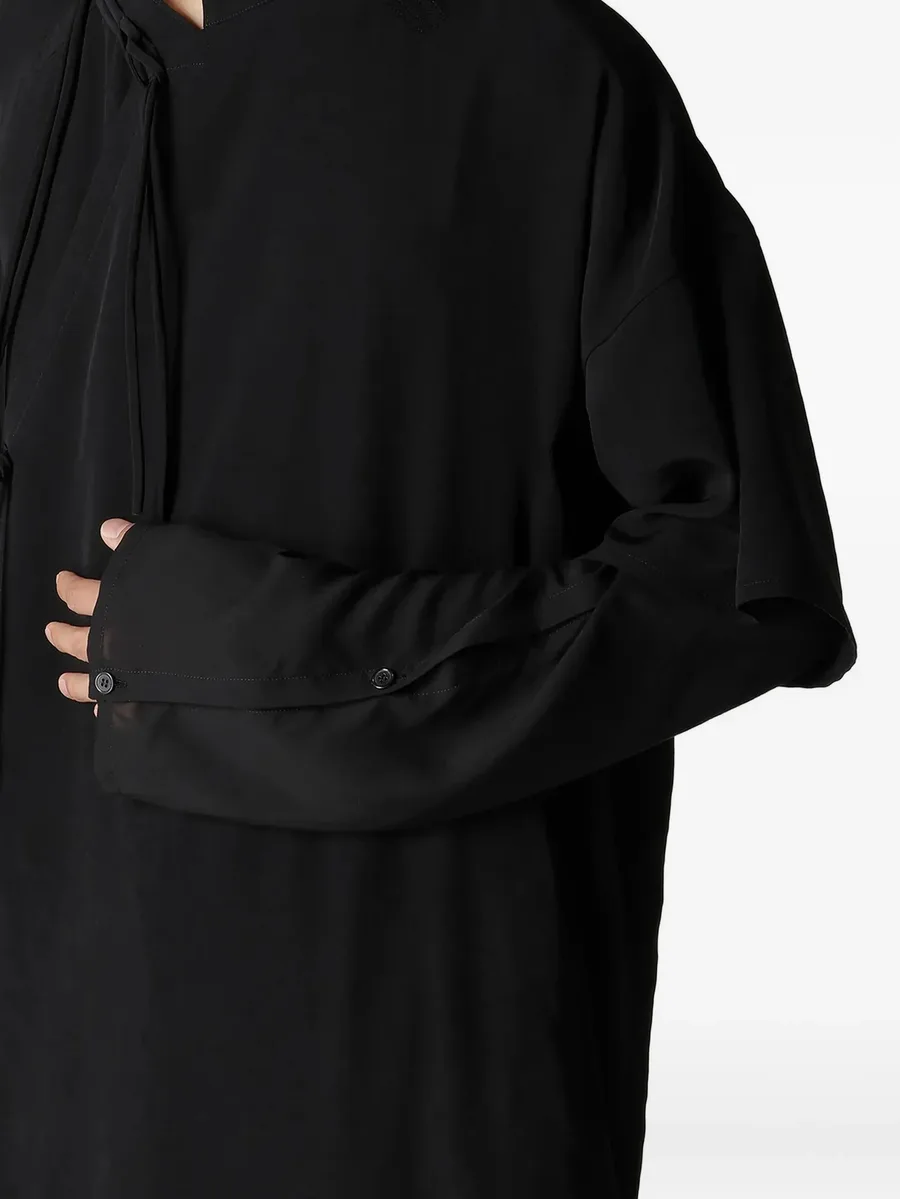 tie-neck shirt 7