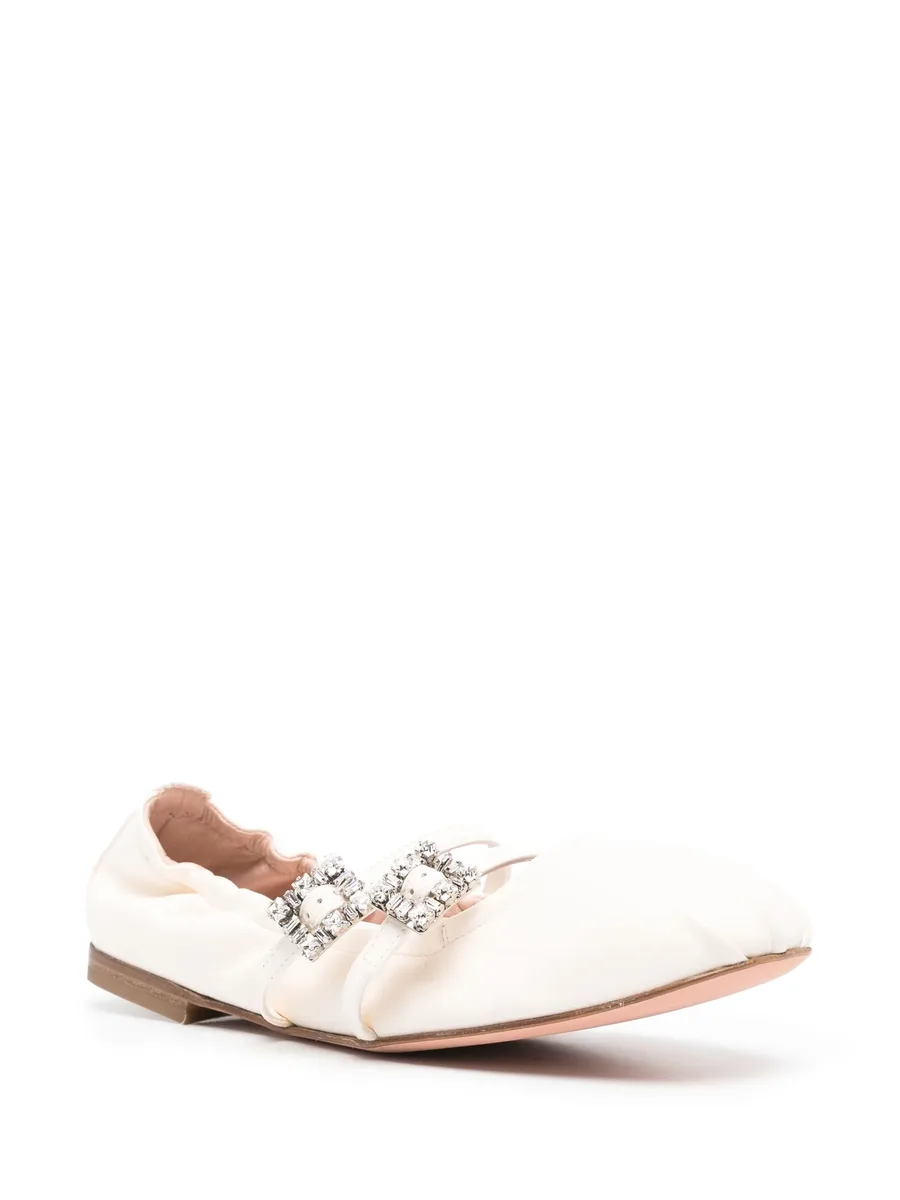 crystal-buckle ballet flats 3