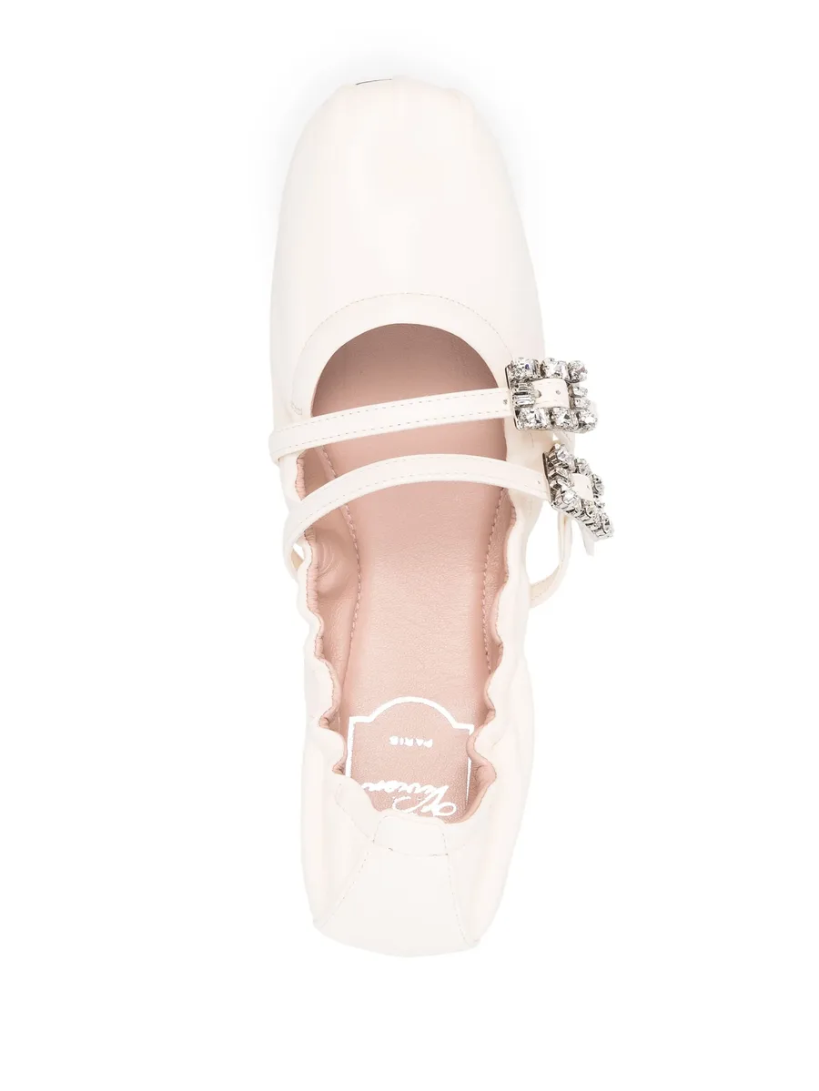 crystal-buckle ballet flats 7