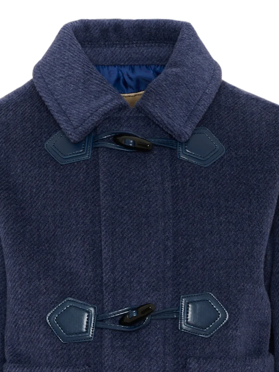 toggle-fastening patch-pocket coat 4