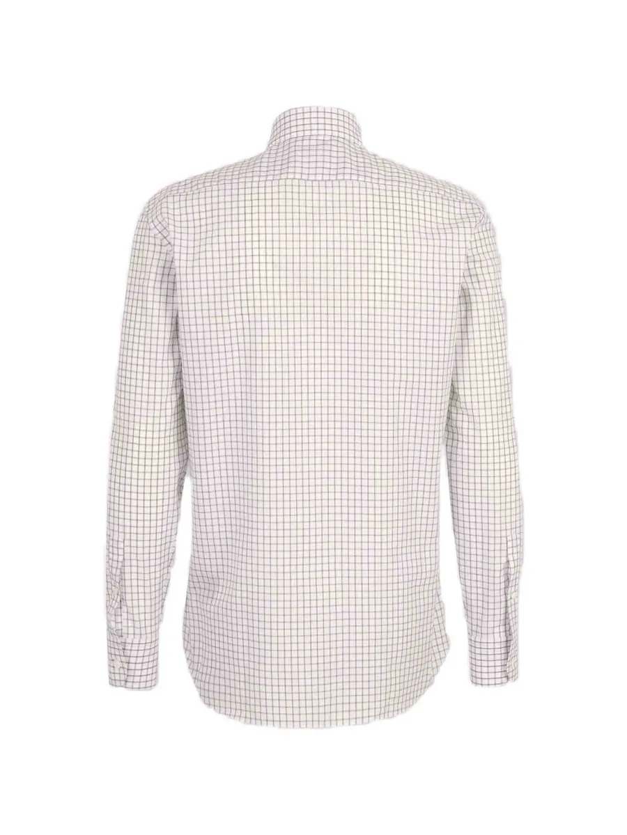 check-pattern long-sleeve shirt 3