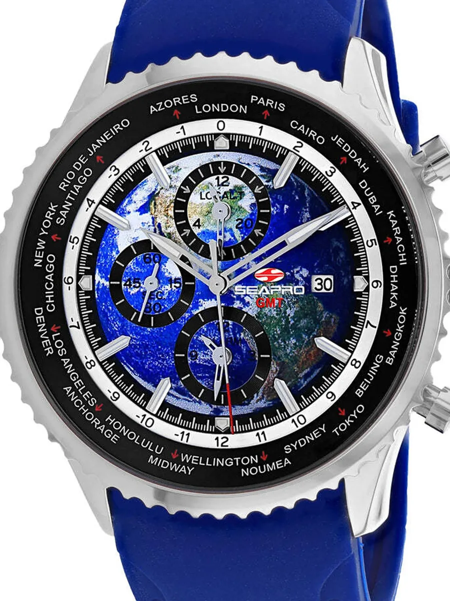 наручные часы Meridian World Timer GMT 47 мм 3