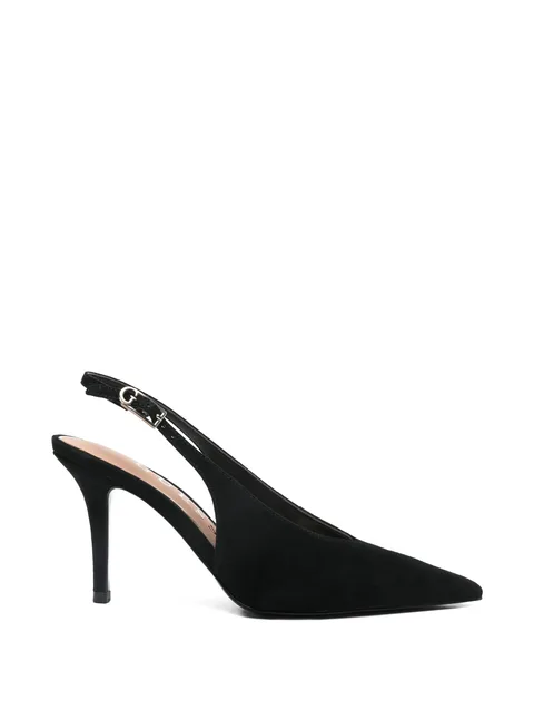 Primo suede slingback pumps