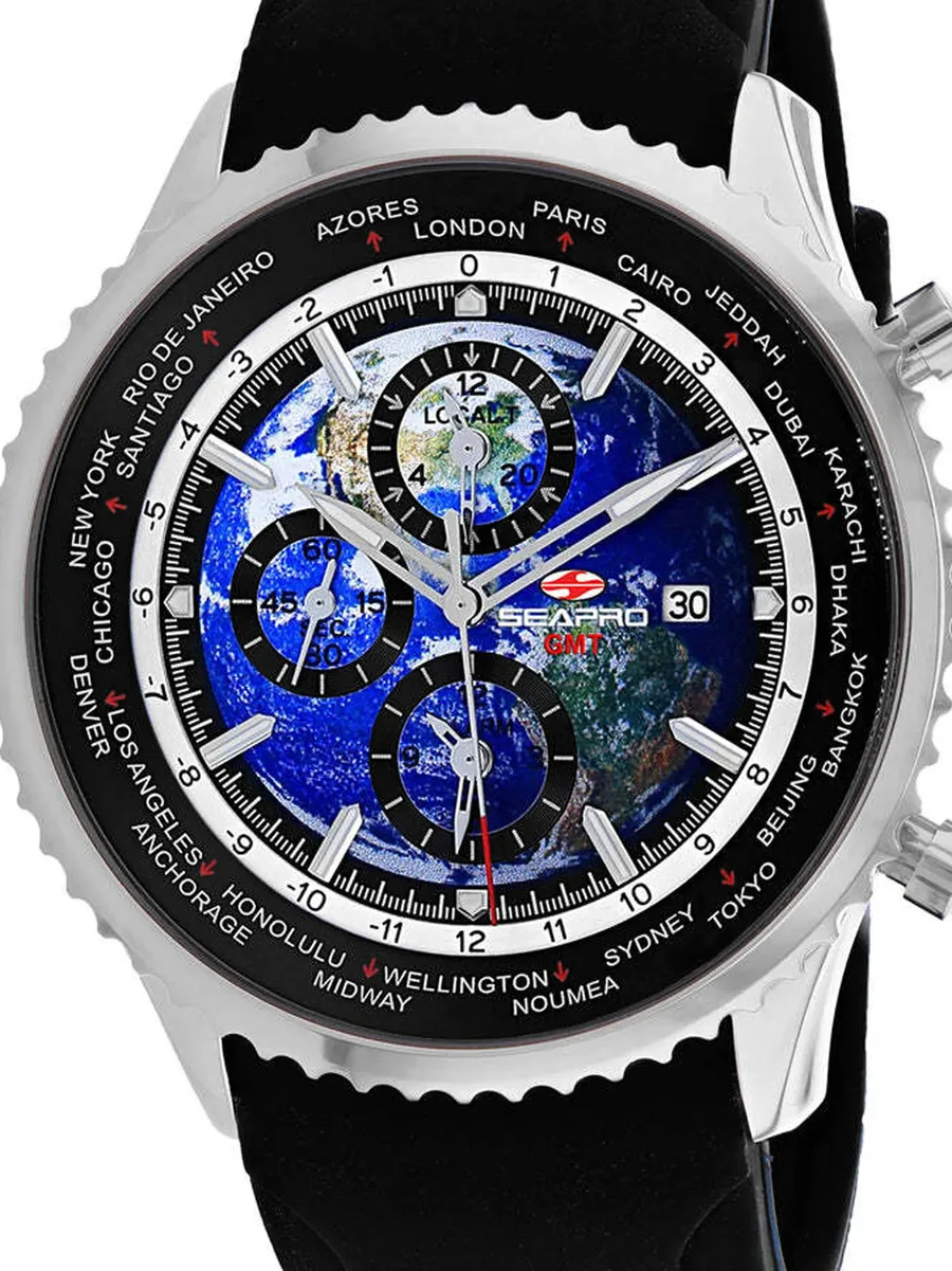 наручные часы Meridian World Timer GMT 47 мм 3
