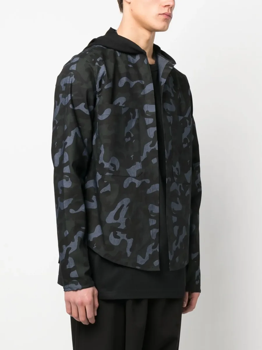 camouflage-print hooded shirt 6