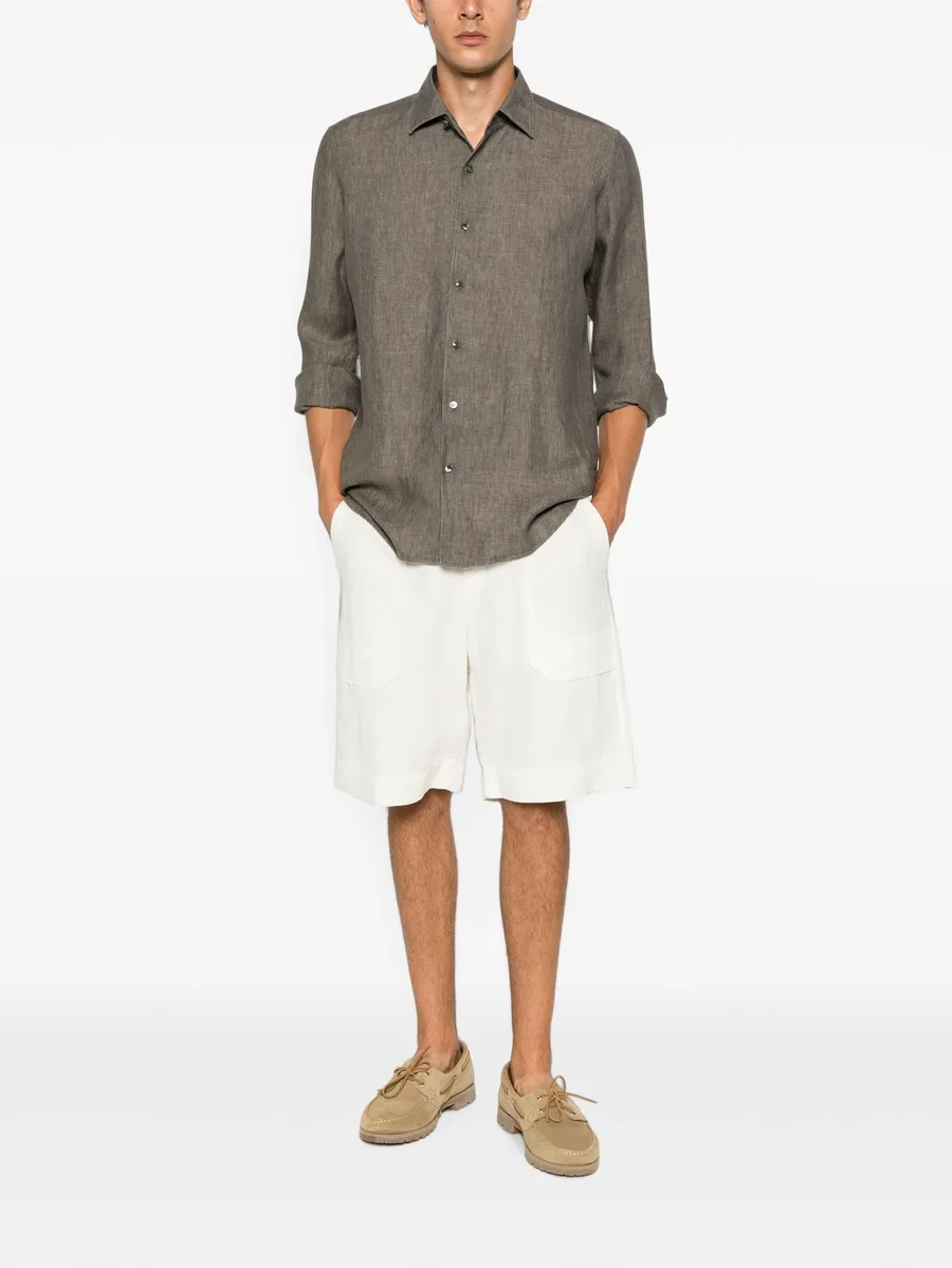 льняная рубашка с длинными рукавами 2