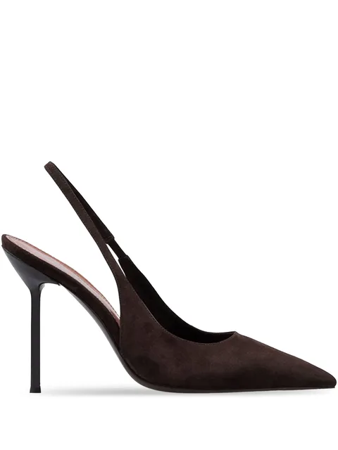 105mm slingback pointed-toe pumps