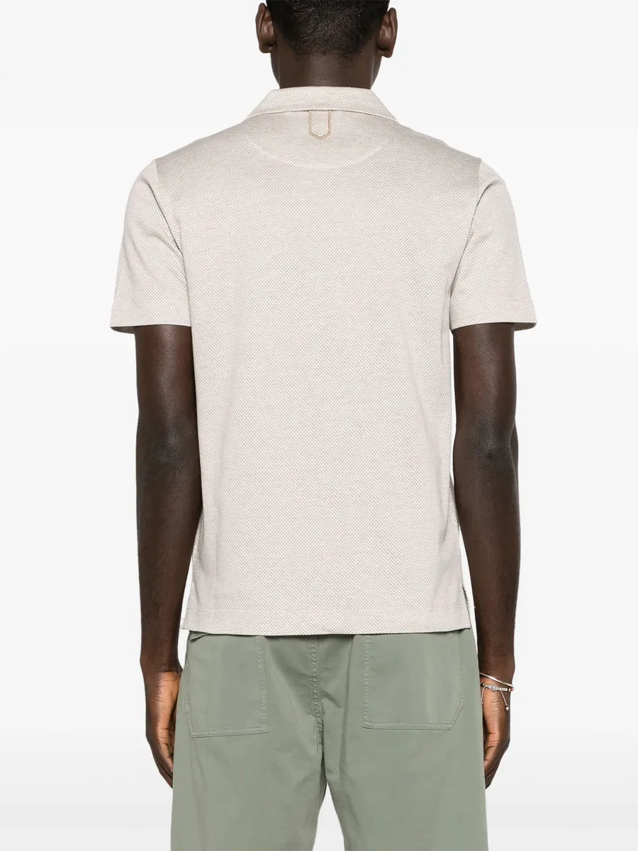 camp-collar cotton polo shirt 7