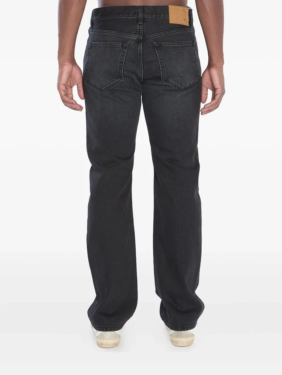 five-pockets buttoned bootcut jeans 7
