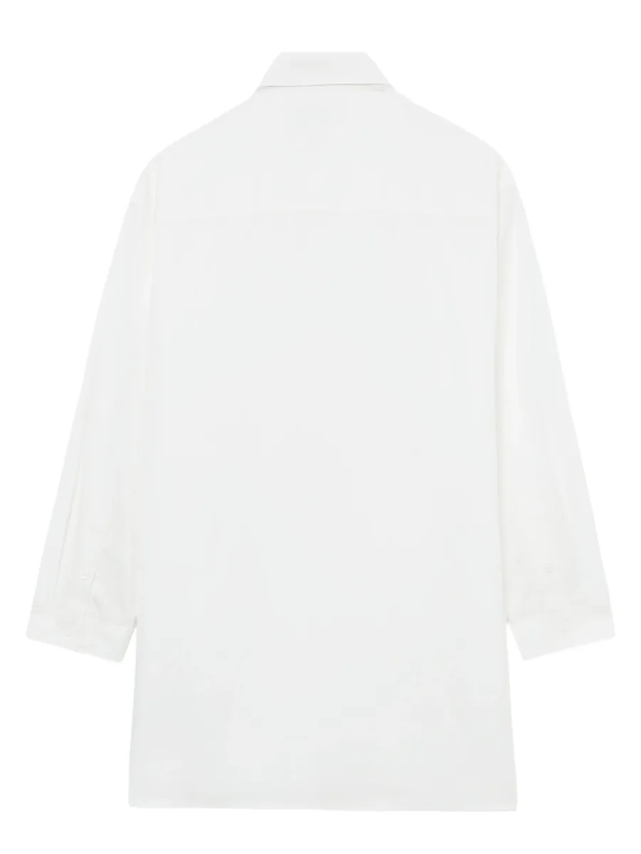 scarf-detail cotton shirt 11