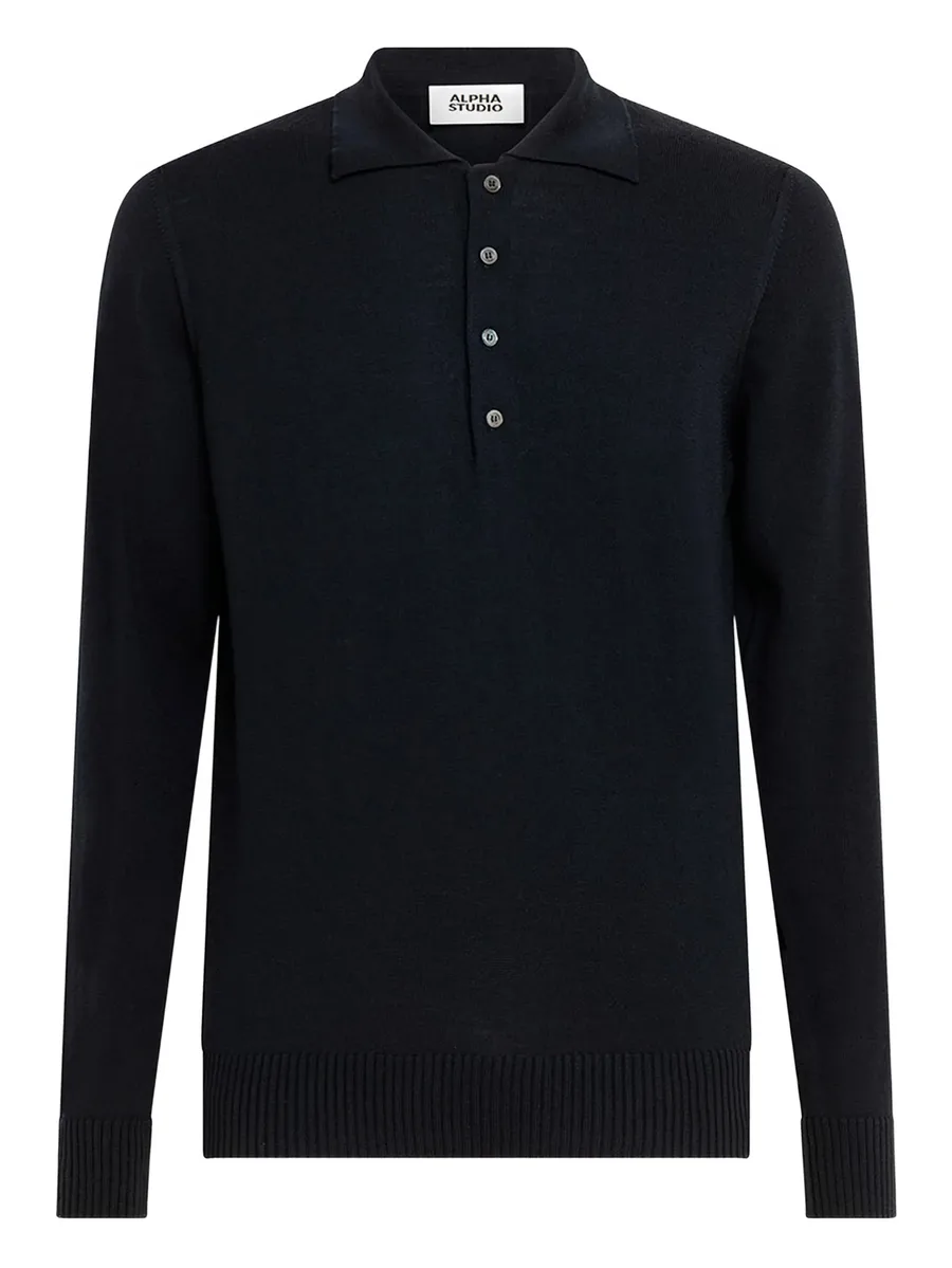 buttoned polo shirt 1
