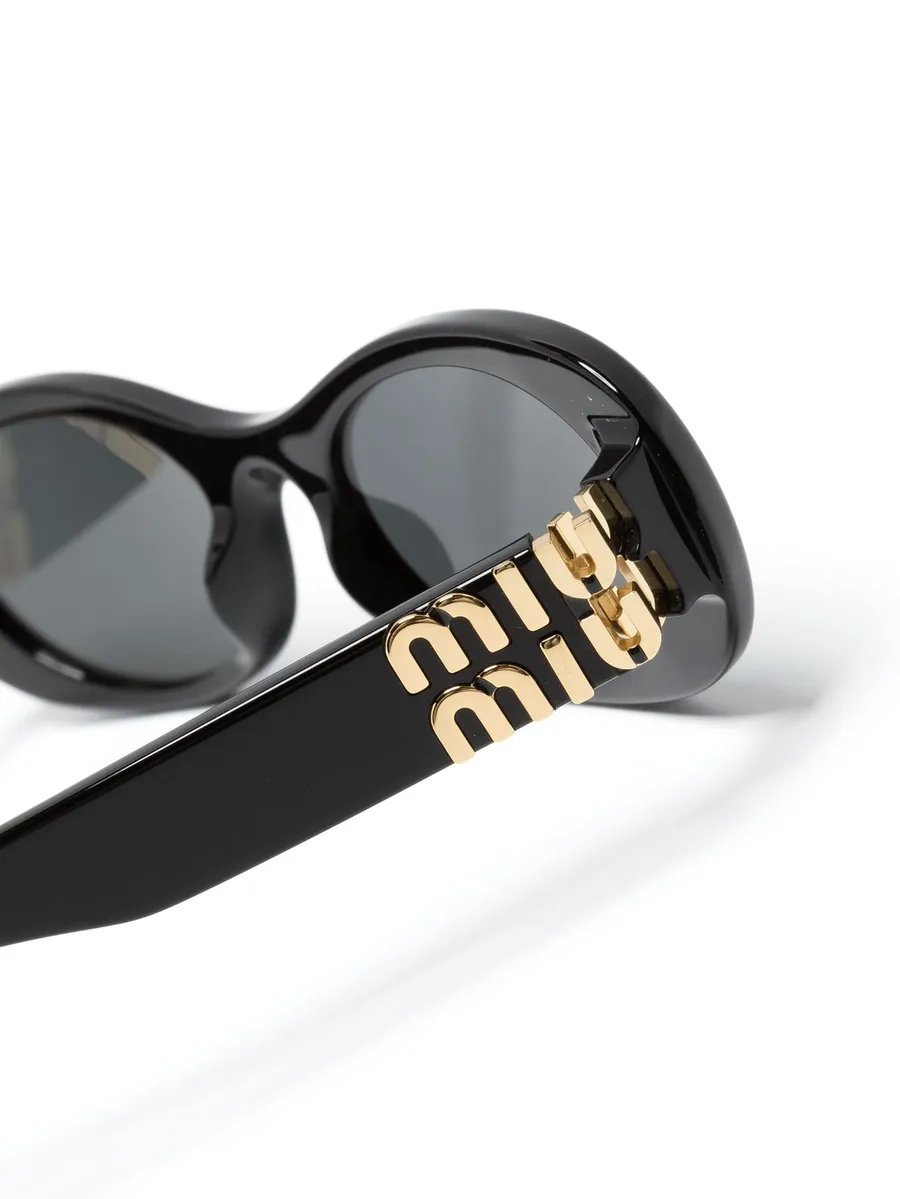 солнцезащитные очки Miu Glimpse в овальной оправе 5