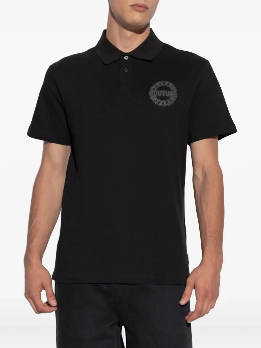 logo cotton polo shirt 6