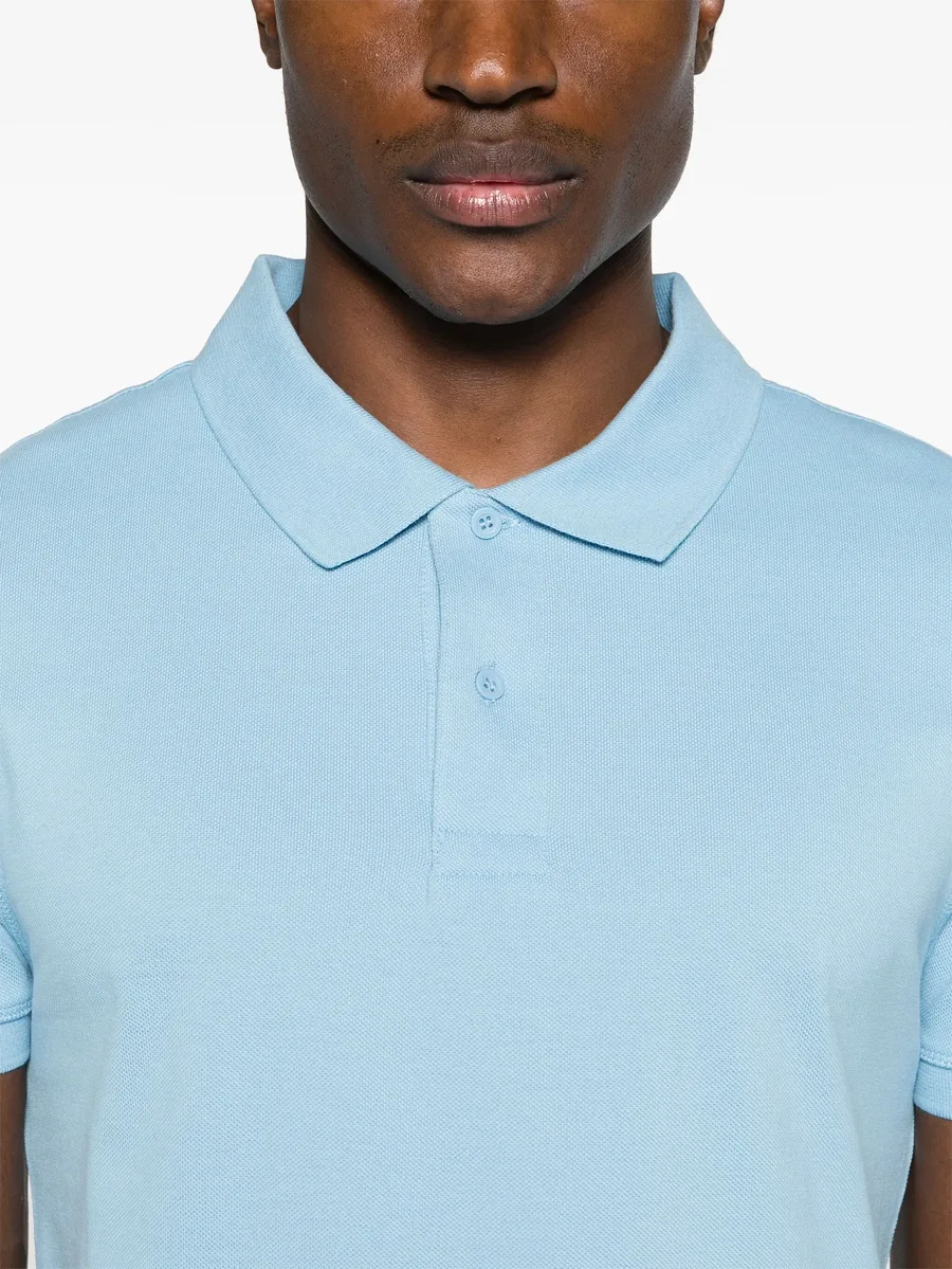 logo-patch piqué polo shirt 10