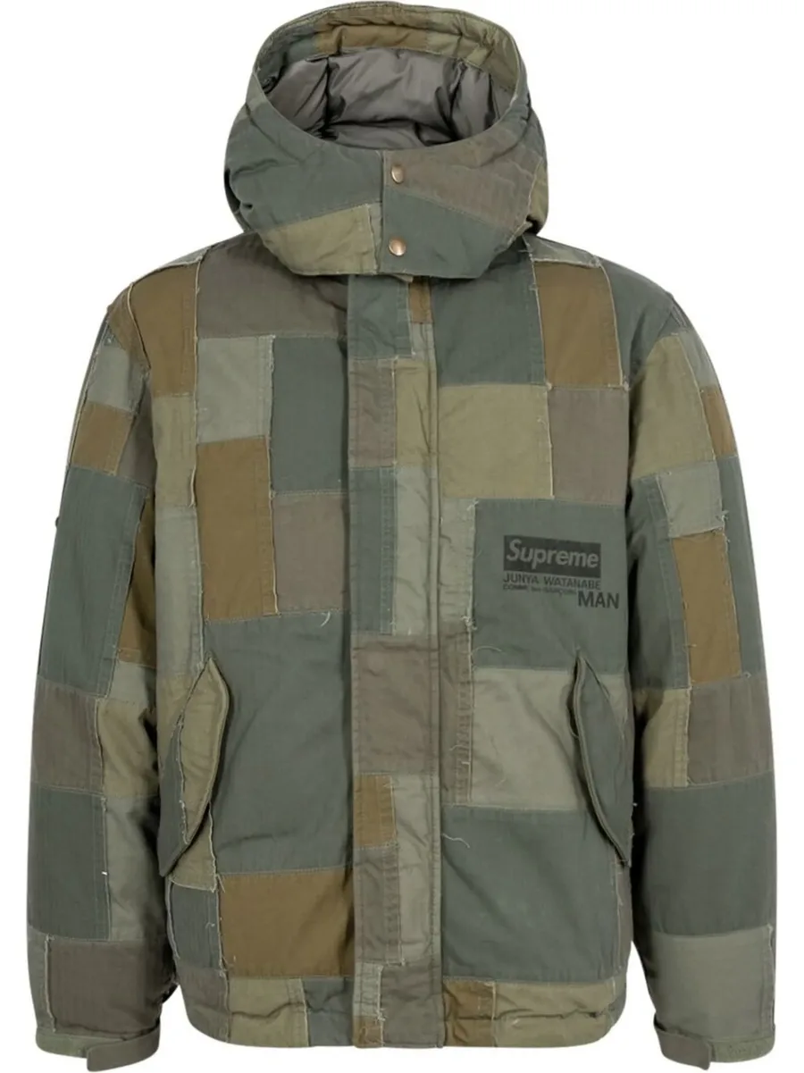x Junya Watanabe patchwork hooded jacket 2