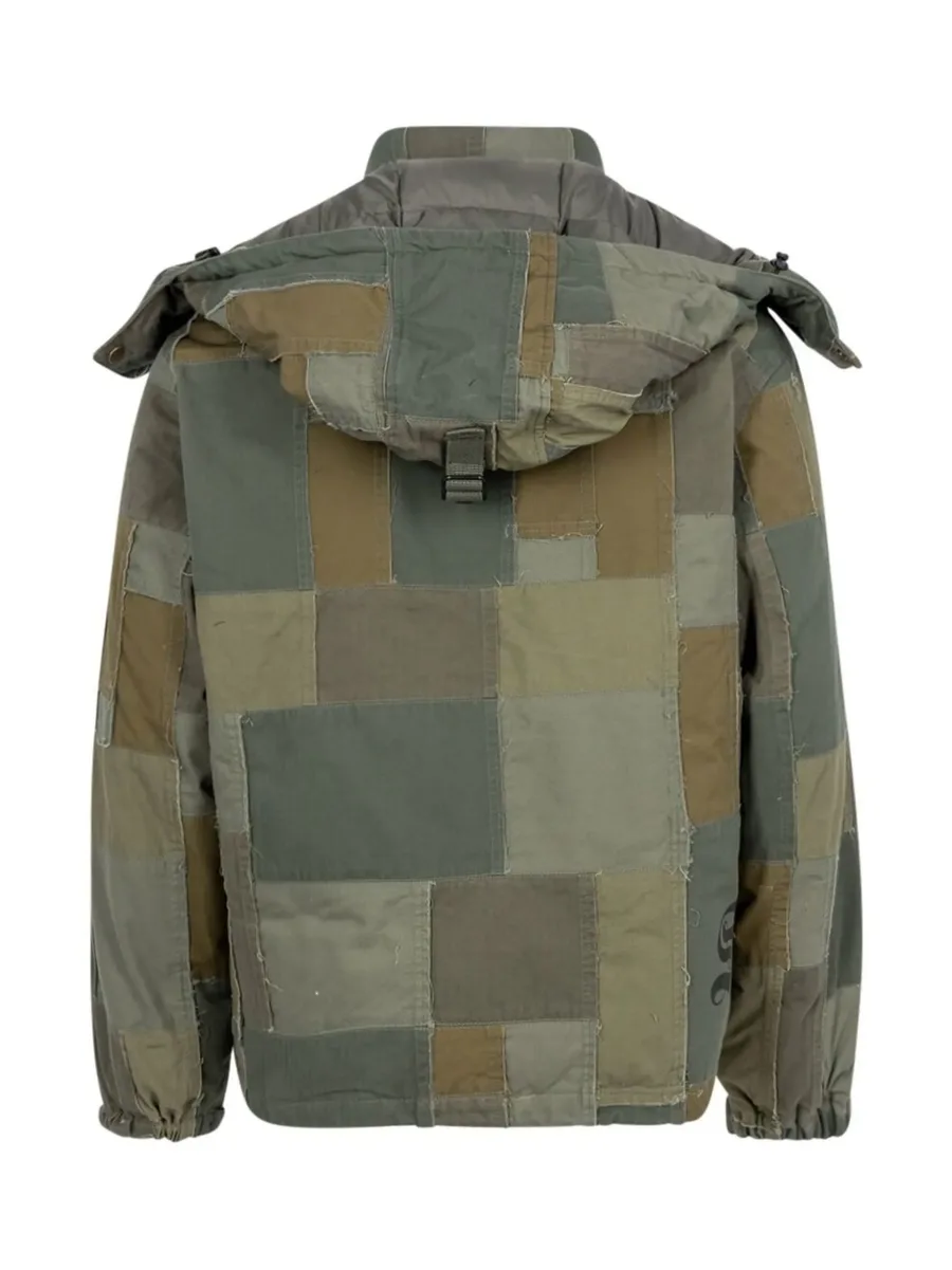 x Junya Watanabe patchwork hooded jacket 4