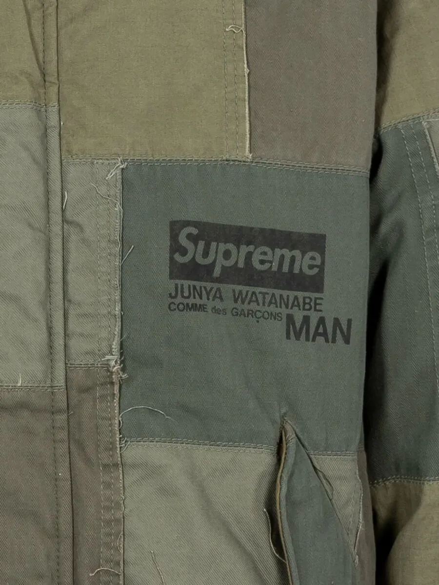 x Junya Watanabe patchwork hooded jacket 6