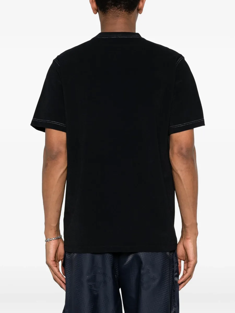 logo-embroidered T-shirt 7