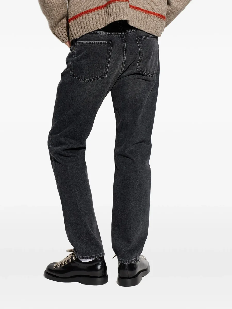 five-pocket buttoned jeans 7