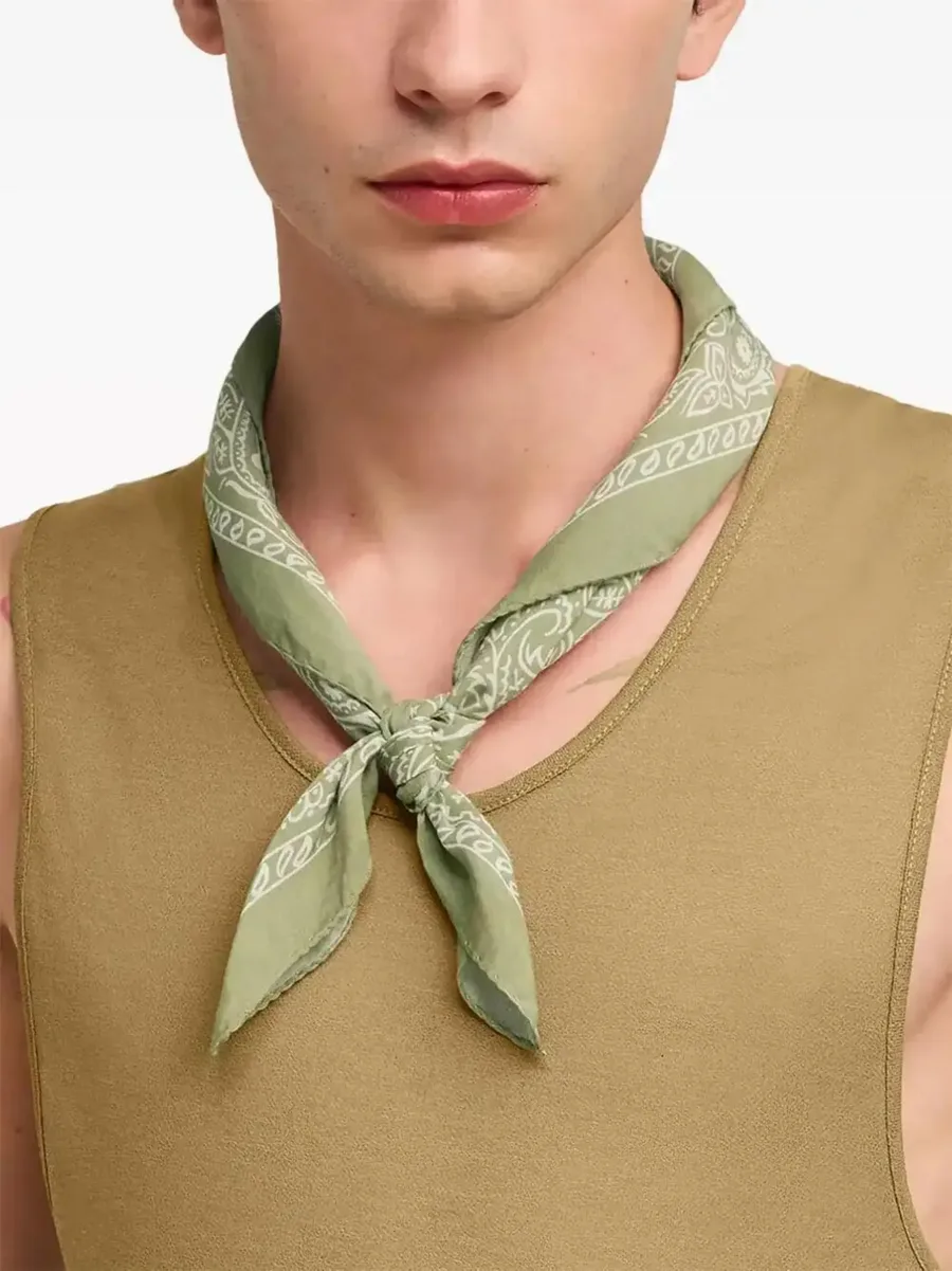 paisley-print scarf 8