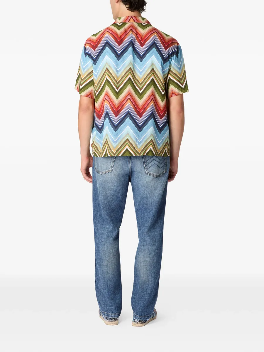 рубашка с узором зигзаг 5