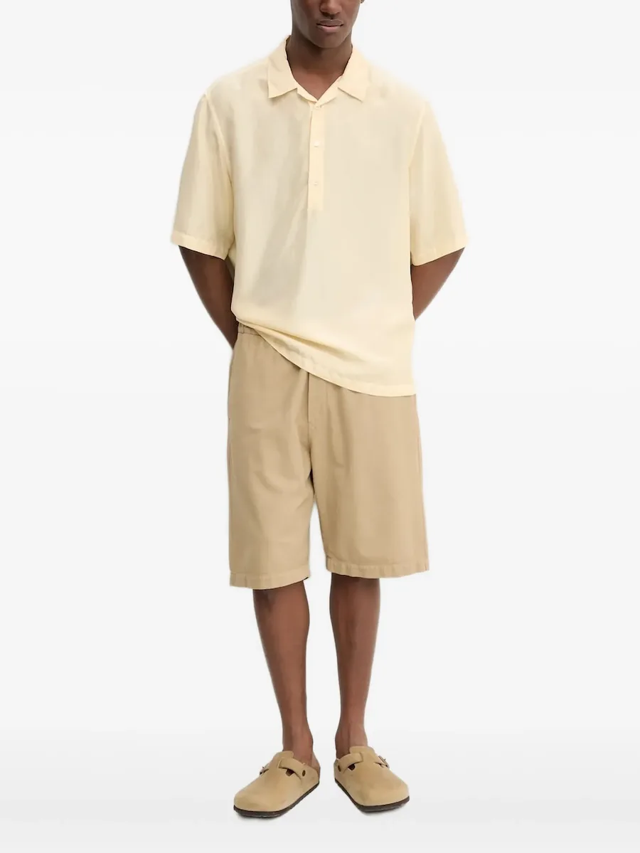 short-sleeve silk polo shirt 2