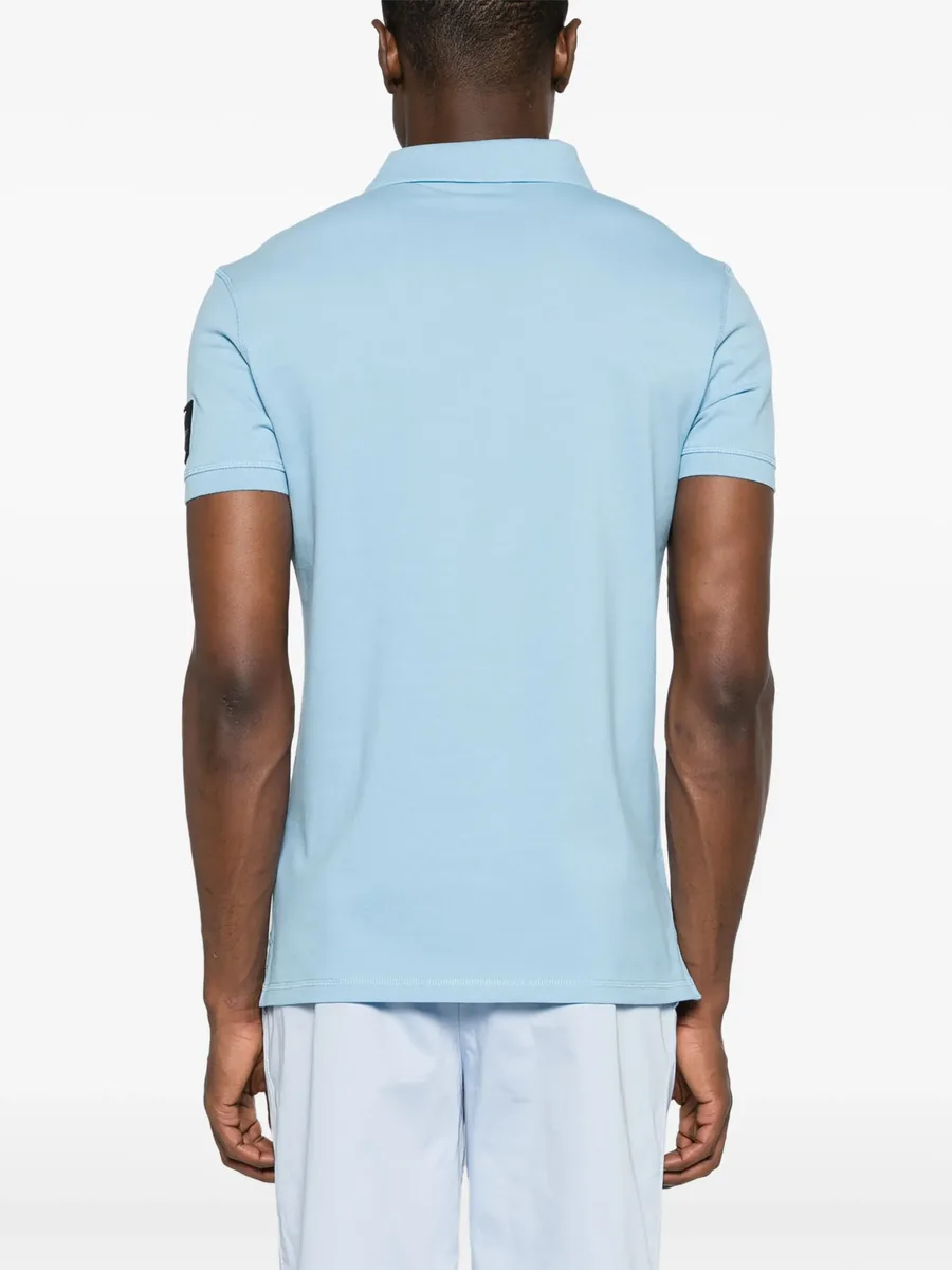 logo-patch piqué polo shirt 7