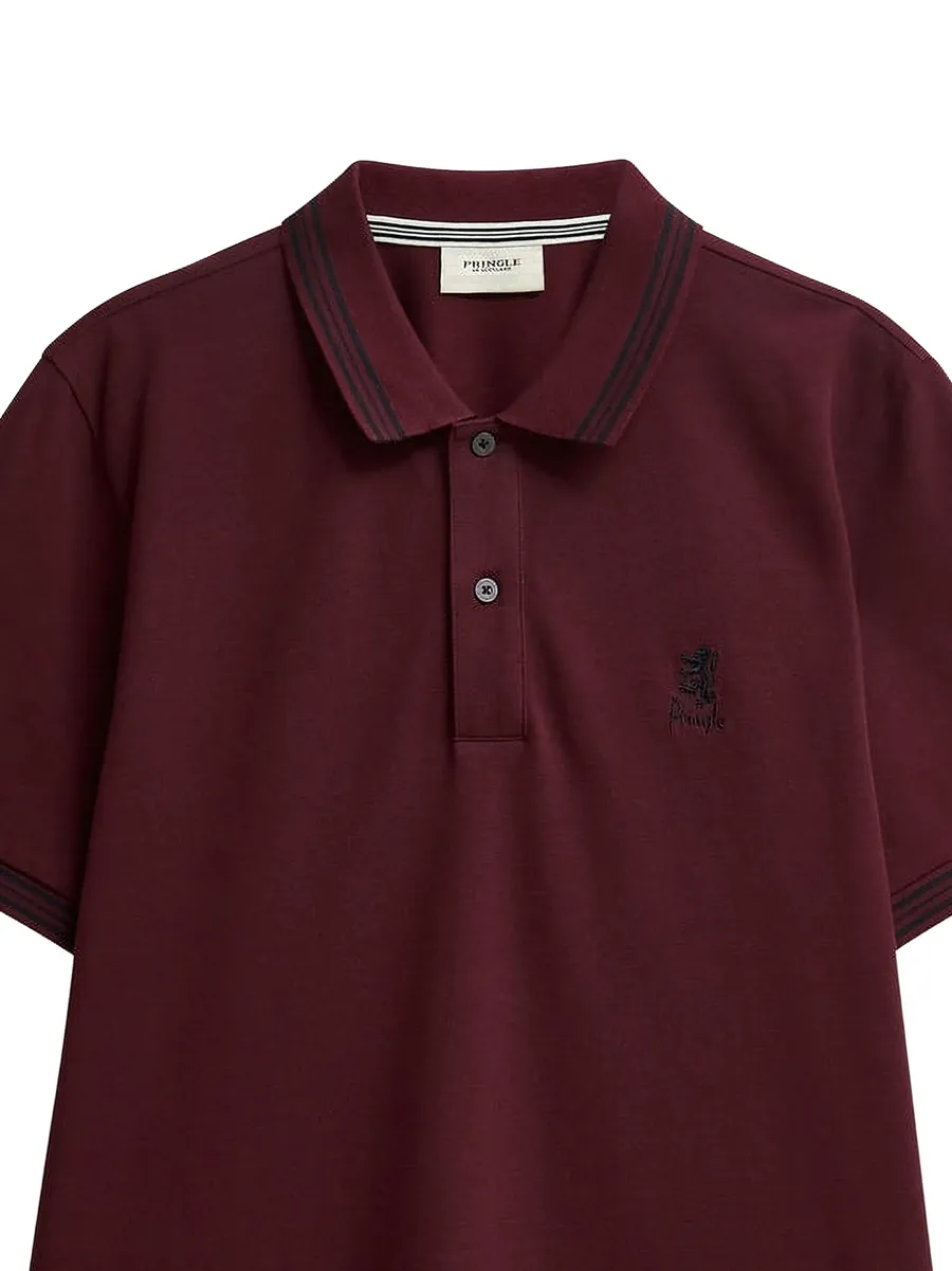 piqué tipped polo shirt 3