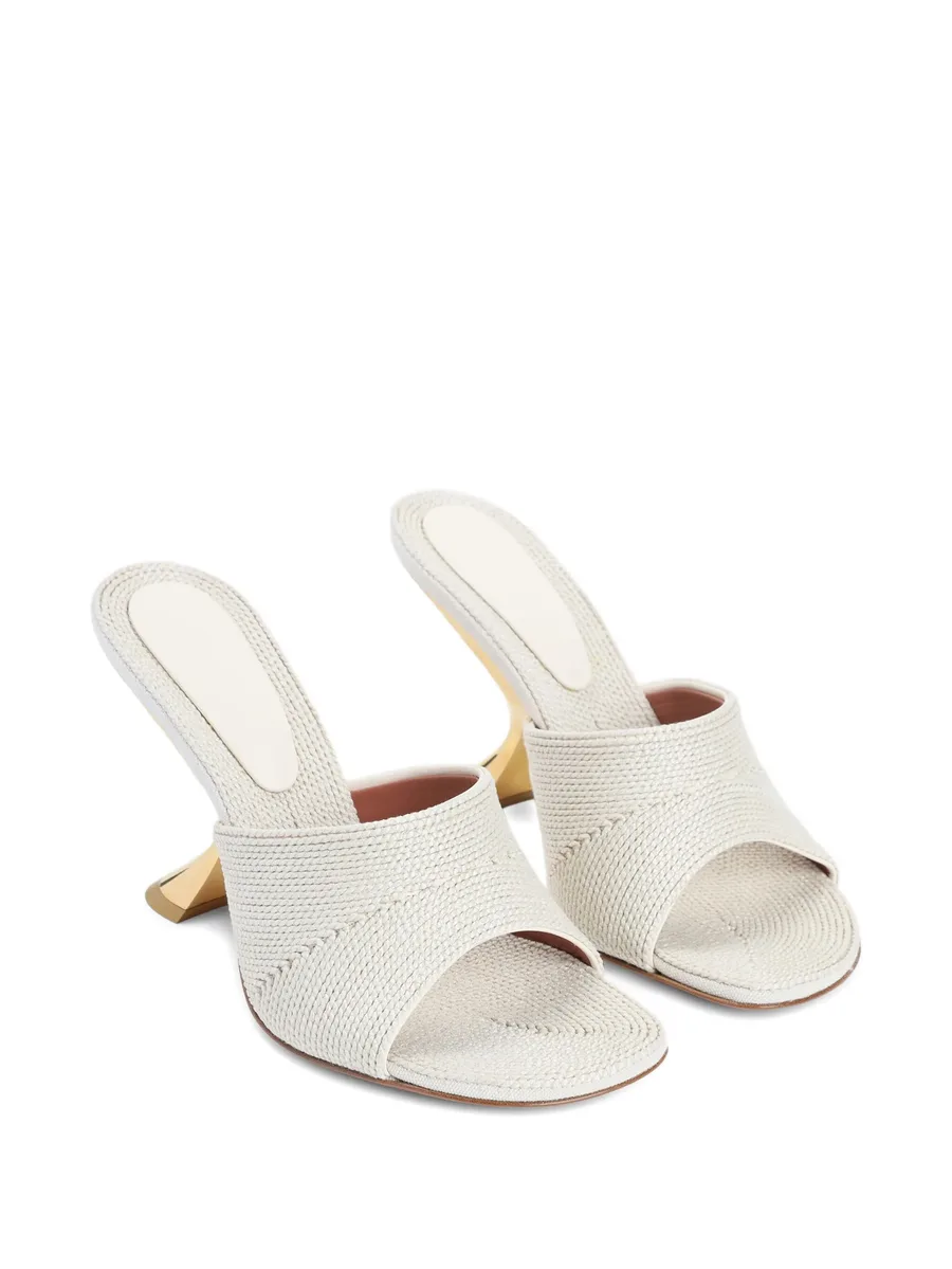 90mm leather heeled sandals 4