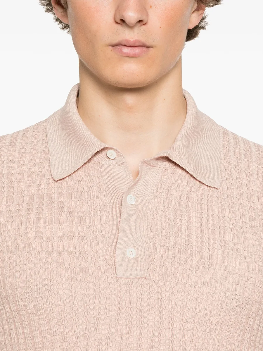fine-knit polo shirt 7
