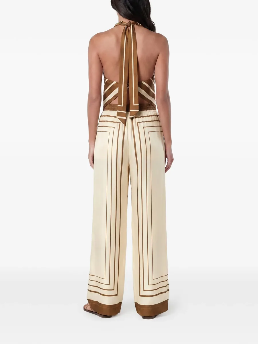 брюки палаццо Sandra с принтом 5