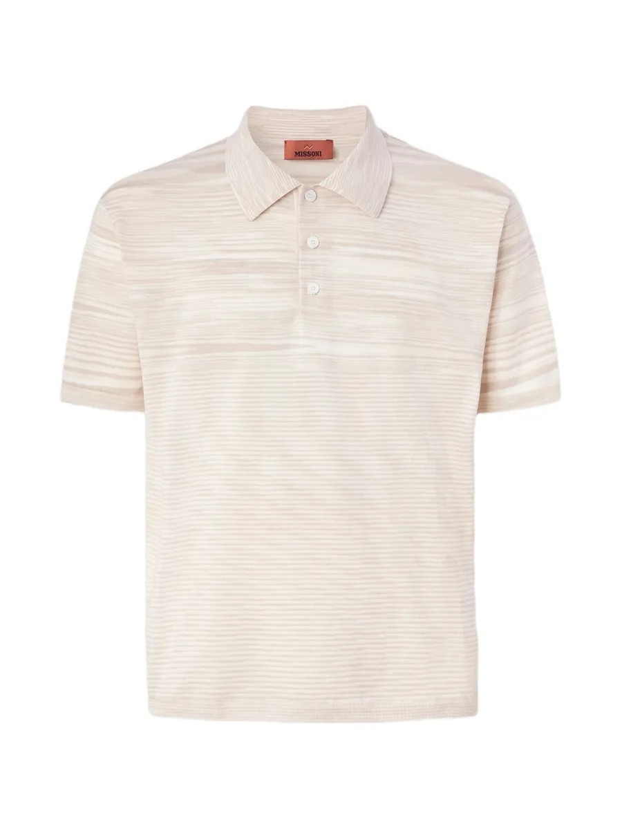 striped short-sleeve polo shirt 2