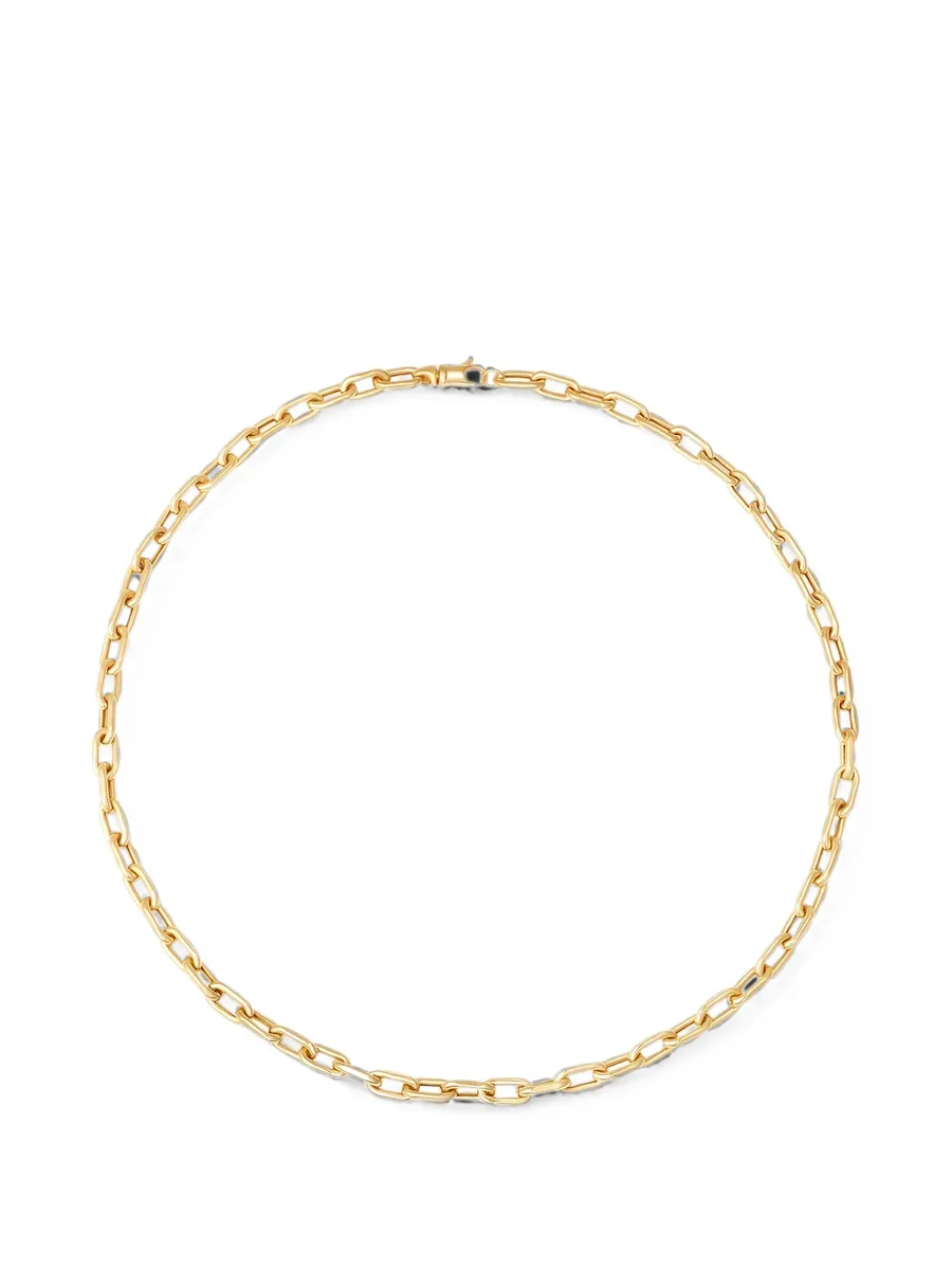 small Nantucket rectangle chain necklace 1