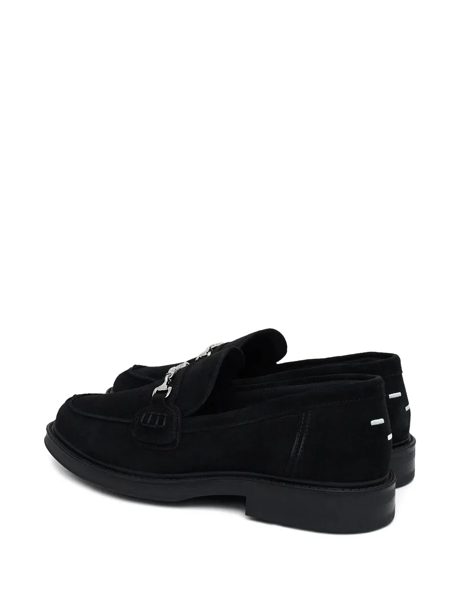 rounded toe suede loafers 4