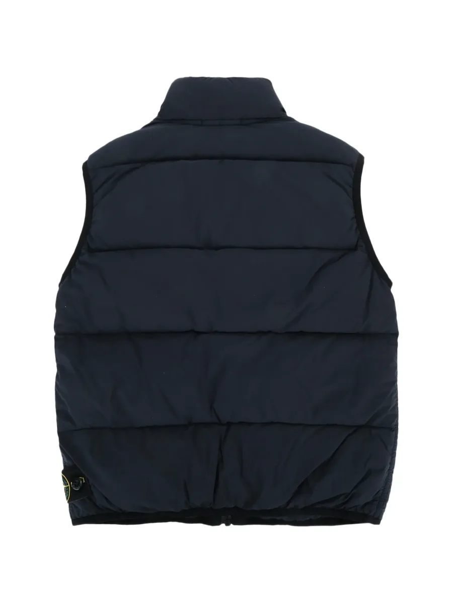 quilted logo-patch gilet 2