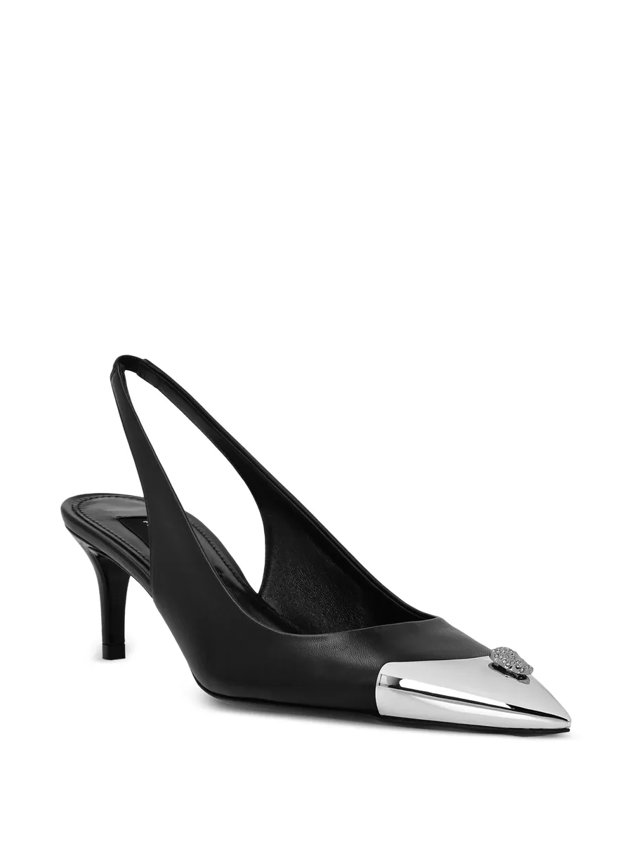 Skull Strass slingback pumps 4