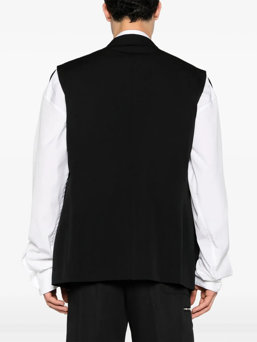 cut-out single-breasted blazer 7