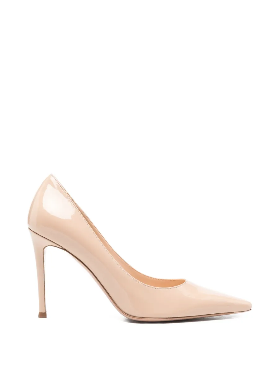 calf leather heel pumps 2