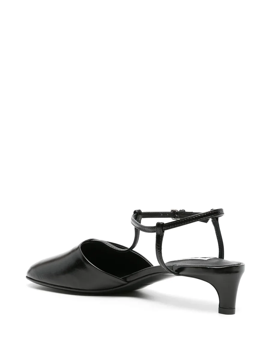 T-bar leather pumps 5