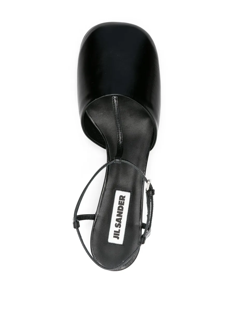 T-bar leather pumps 8