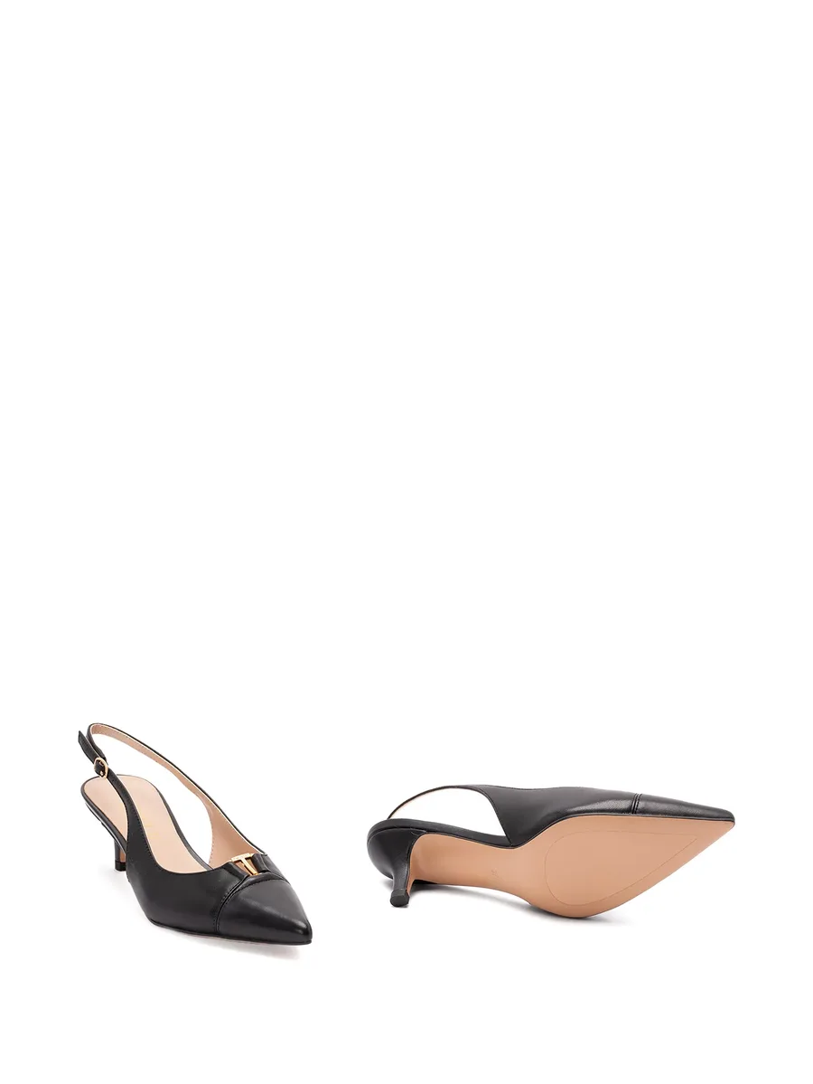 buckle kitten heel pumps 4