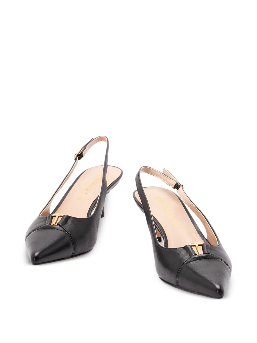 buckle kitten heel pumps 10