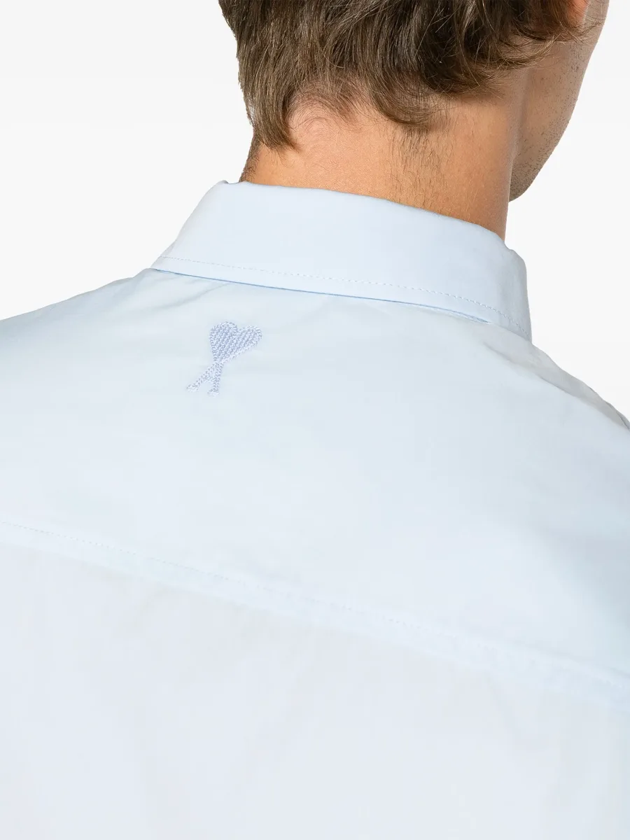 Ami de Coeur-embroidered cotton shirt 9