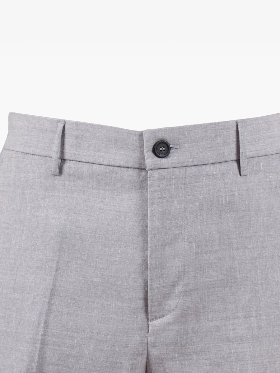 elasticated-waistband tailored trousers 3