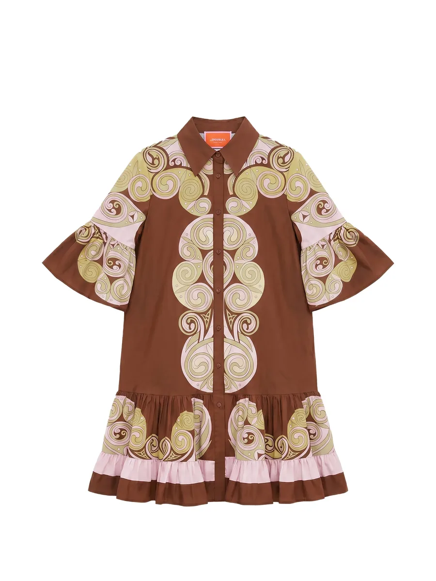 Choux ruffled-trim dress 1