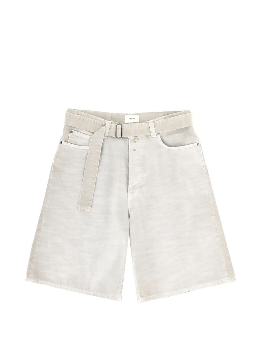 belted denim shorts 1